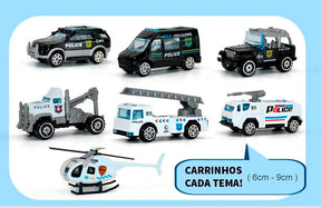 Avião de Brinquedo Aircraft com 6 Carrinhos de Brinquedo MASCULINO - INFANTIL - BRINQUEDO AVIAO 1 Dm Stores 