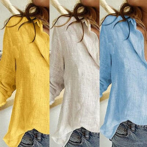 Blusa Soltinha Alana com Manga COMPRE 2 LEVE 3 Roupas (Blusa Feminino 2) Dm Stores Amarelo + Branco + Azul P 