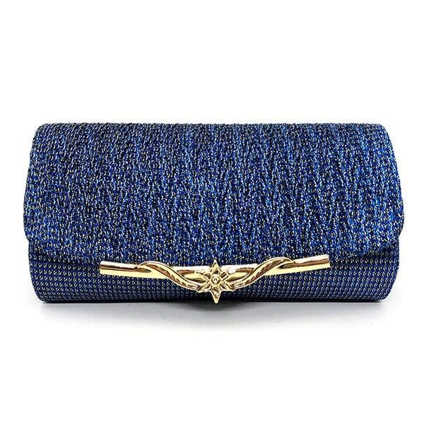 Bolsa de Mão Feminina Clutch para Festa Joias & Acessórios (Bolsa 71) Dm Stores Azul 