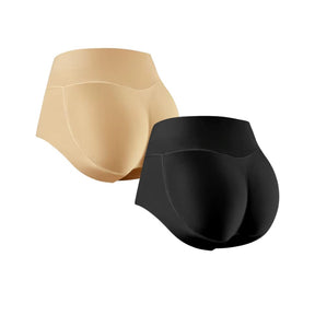 Calcinha More com Enchimento no Bumbum - Realce Natural e Discreto FEMININO - ROUPAS - CALCINHA 1 Dm Stores Preto+Bege PP 