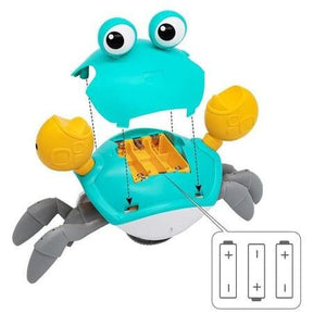 Caranguejo Interativo de Luz e Música com Desvio Automático e Recarregável - CrabFun UNISSEX - INFANTIL - BRINQUEDO CARANGUEJO 1 Dm Stores 