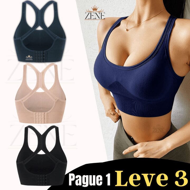 Sutiã Up Confort Super Oferta Pague 1 E Leve 3 Dm Stores Azul+Bege+Preto P 